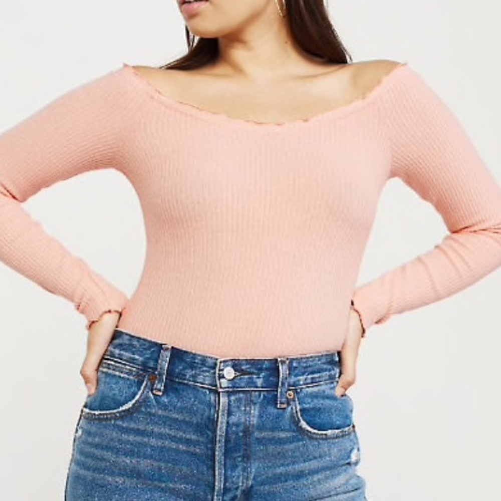 Off The Shoulder Long Sleeve Shirt